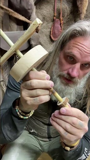 Man Builds DIY Primitive Wooden Pump Drill - 1266538