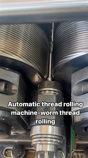Automatic thread rolling machine-worm thread rolling #cnc #screws #machine#threadrollingdie#factory