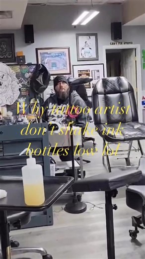 Why tattoo artist don’t shake ink bottles low, lol #inkshake #paisleighsdad #waylonsdad #georgedressing #modifiedstudiostattoogallery #addictiontherapy #ThorsDad #ohiotattooartist #makesoberthenewcool | George Dressin