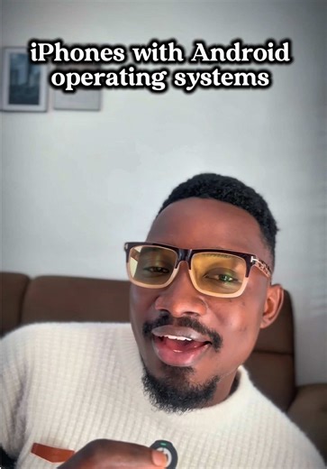 An iPhone with android operating system😂 #iphone #android #ios #relatabletiktoks