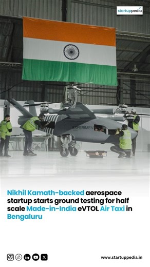 Startup Pedia on Instagram: "Bengaluru-based Sarla Aviation has started ground testing its half-scale electric vertical take-off and landing (eVTOL) demonstrator, SYLLA SYL-X1. With a wingspan of 7.5 meters, it is the largest privately developed eVTOL in India. This testing marks an important step toward launching India’s first locally built air taxis. The ground testing will help Sarla check the aircraft’s structure, propulsion system, and safety features. SYLLA SYL-X1 is a sub-scale model, bui