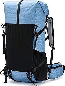 Hiking Backpack,30L +10L Extra Large Capacity Hiking Bag,Internal Frame Camping Backpack,Upgraded X-PAC Lightweight Sport Daypack Travel Backpacks Fit For Mountain Climbing Camping (Blue)