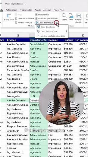 Highlight active cell in Excel ✅