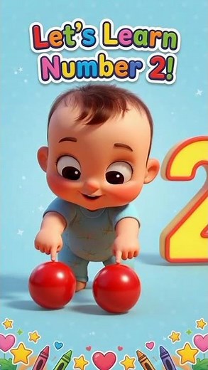 👉 Number 2 for Kids ✌️ | Learn Counting | 2 Two | Kids Learning Video