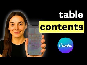 How to Create a Table of Contents in Canva