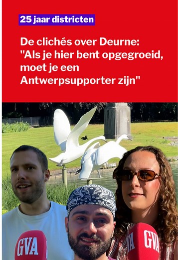 In Deurne wonen allemaal marginalen en Antwerpsupporters. Overigens is het Rivierenhof het Central Park van Europa. Tenminste, in dat soort clichés denken buitenstaanders die er níet wonen. Hoewel. “Als je hier bent opgegroeid, moet je een Antwerpsupporter zijn.” Lees het volledige artikel via de GVA-app om de reacties op andere cliches te checken! #gva #antwerpen #cliché #cliches #deurne