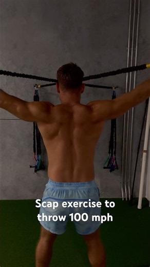 Scap exercise to throw 100 mph #baseball #pitching #training #workout #exercise