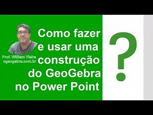 Como fazer e usar uma construção do GeoGebra no Power Point?