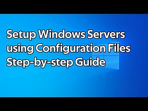 How to install roles and features on a Windows Server using a configuration file