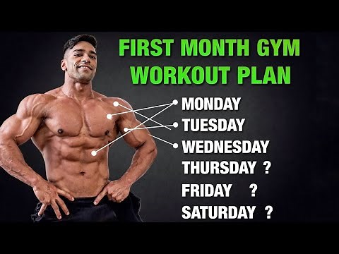 First Month Gym Workout Plan for Muscle Building & Fat Loss | Complete Beginners Guide