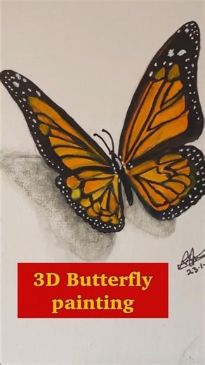 ✅ Butterfly Acrylic Painting-3D