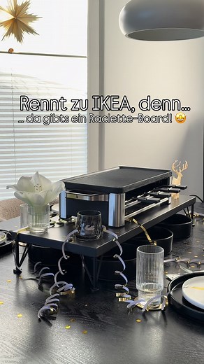 Raclette-Board schnell selbstgemacht mit IKEA Materialien
