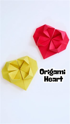 EASY Origami Heart Tutorial ❤️ #origami #heart #craft