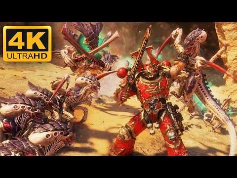KHORNE BERSERKER RAMPAGE | World Eaters vs Tyranids - Space Marine 2 (4K, Mod)