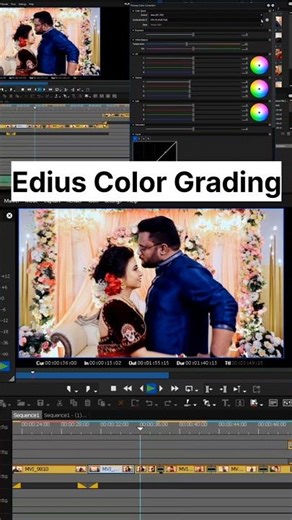 Edius Luts Color Grading 🔥 #cinematography #shorts #weddingvideo #edius #VideoEditing #colorgrading