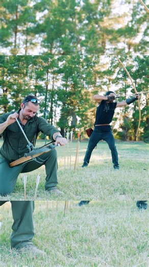 165lb English Warbow VS 600lb Crossbow