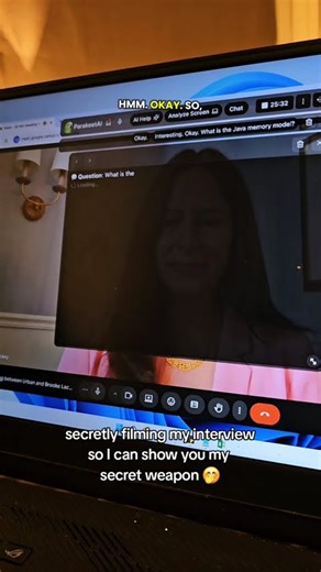 secretly recording my interview so I can show you my secret weapon 🤭 #jobinterview #interviewhacks