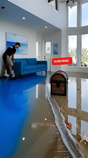 Stunning Beach Epoxy Floor Transformation #home