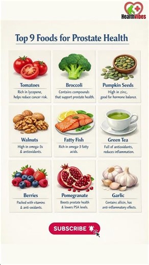 Prostate Health After 40? Eat These 9 Foods Daily #healthylifestyle #healthyeating