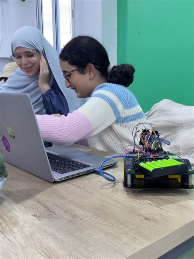 POV: They said “girls aren’t into tech”… so she coded a robot that avoids obstacle #girls #girlsinstem #girl #girlpower