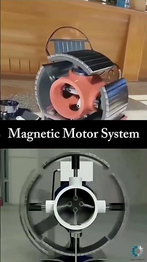 FREE ENERGY? ⚡ Magnetic Motor System Explained! #Shorts