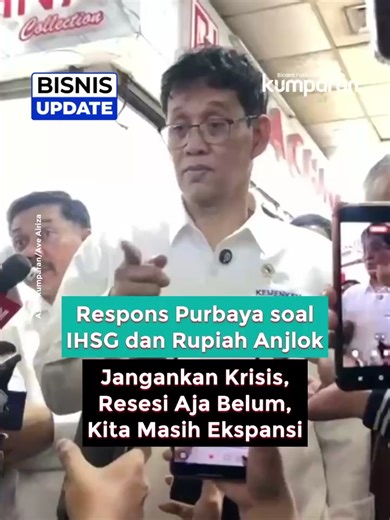 IHSG dan Rupiah Anjlok: Respon Menteri Keuangan