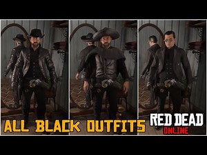 All Black Outfits Tutorial | Red Dead Online