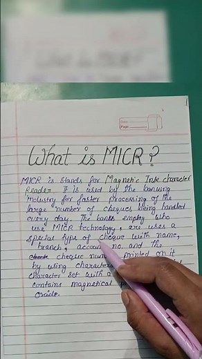 What is MICR in Computer? | Easy explanation| Computer Basics
