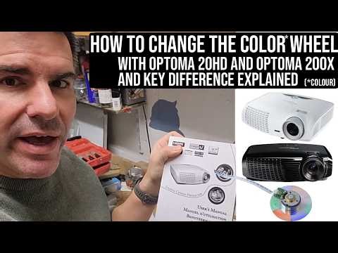 How to change the color wheel on an optoma dlp HD20 or HD200x