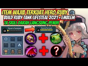 New Meta Ruby Tank | Build Ruby Tank Lifesteal 2021 + Emblem | Meta Tank Rotation Now