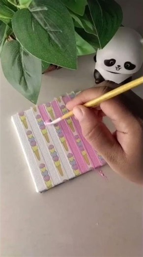 Easy Mini Canvas Leaf Painting 🌿✨#painting #trending #viralvideo #diy
