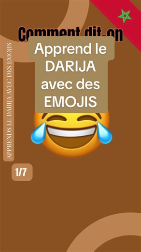 Apprends le Darija avec des Emojis