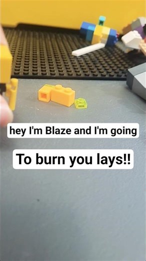 blaze burnt your lays:( #minecraft #lego
