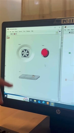 Banda y ventilador animación labview 100% real no fake