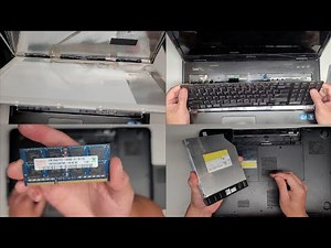 Dell Inspiron N7110 Disassembly RAM Optical DVD CD Drive Keyboard LCD Screen Replacement Repair