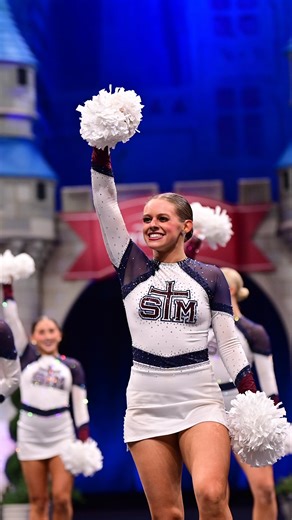 Two programs. One school. 🐾 St. Thomas More Cheer & Dance teams took on the DII National School Spirit Championships together — with Cougar Pride! | Varsity Spirit