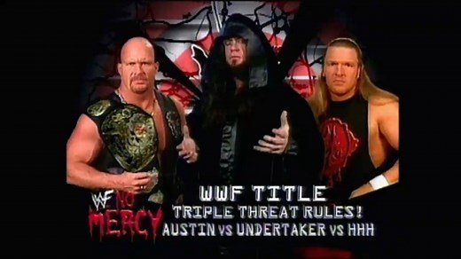 Steve Austin vs. Undertaker vs. Triple-H for the WWF Title Part 1 (No Mercy UK PPV, May 16, 1999)