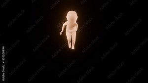 3D animation of a stylized character with transparent background (.mov/.png), minimal motion like walking, running, climbing, falling, and working. for video editing and corporate, presentation use.