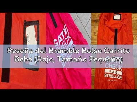 Reseña del Bramble Bolso Carrito Bebe (Rojo, Tamaño Pequeño) - Bolsa Transporte Cochecito para Avión