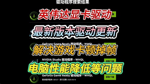 【英伟达】最新驱动“591.44”下载安装演示操作流程分享！最新显卡驱动下载更新！解决游戏卡顿掉帧/电脑性能降低等情况！