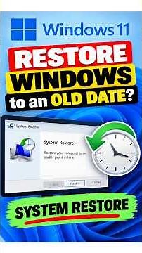How to Restore Windows to an Old Date? System Restore FIX #RestorePoint #SystemRestorePoint