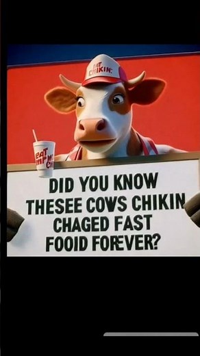 The Tragic History of Chick-fil-A's Cow Ads #chickfillas #fastfood #facts #shorts