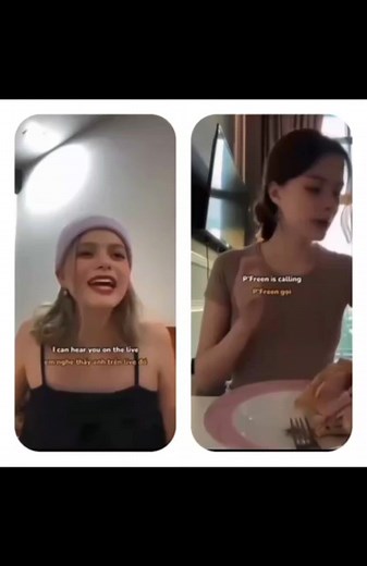 the two interrupted the live, the difference is that one is a brother, the other is his great love that can do anything without getting scolded, she meowing, whispering each word to her husband, an air of seduction | Mon Sam Khun