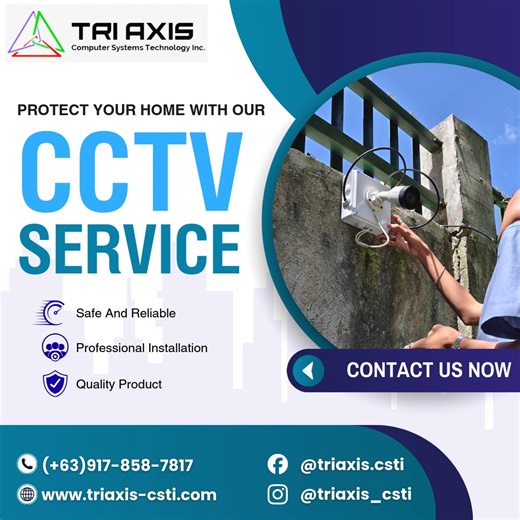 🎥🔒 CCTV SOLUTIONS Minsan hindi guard ang kailangan. Malinaw na footage lang. With us, you get: 📹 HD & Smart CCTV Installation 📱 Real-Time Viewing via Phone & Web 🛠 System Maintenance & Camera Checkups 🔐 Secure Setup for Homes & Businesses 🚨 24/7 peace of mind CONTACT US TODAY! 📞 Mobile: ( 63) 917-858-7817 📧 Email: inquiry@triaxis-csti.com 🌐 Website: https://triaxis-csti.com 📷 Instagram: instagram.com/triaxis_csti 📱 Facebook: facebook.com/triaxis.csti More than delivery. We are your P