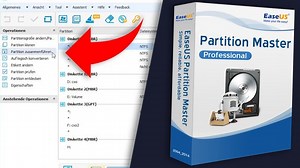 EaseUp Partition Master zum Verwalten der Festplatte