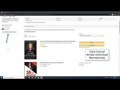 Cancel Kindle Unlimited Membership