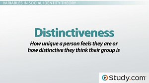 Social Identity Theory | Definition & Examples - Video | Study.com