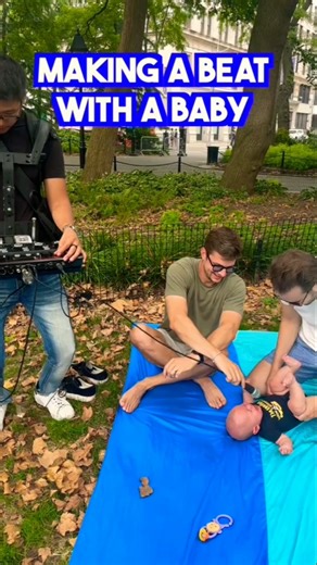 making a beat with cute baby #beatbox #beat #creative #baby #making #cute #tiktok #viral