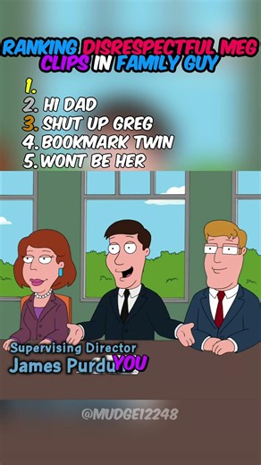 Ranking Disrespectful Meg Clips In Family Guy
