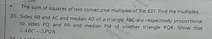 The sum of squares of two consecutive multiples of 7 is 637 . F... | Filo